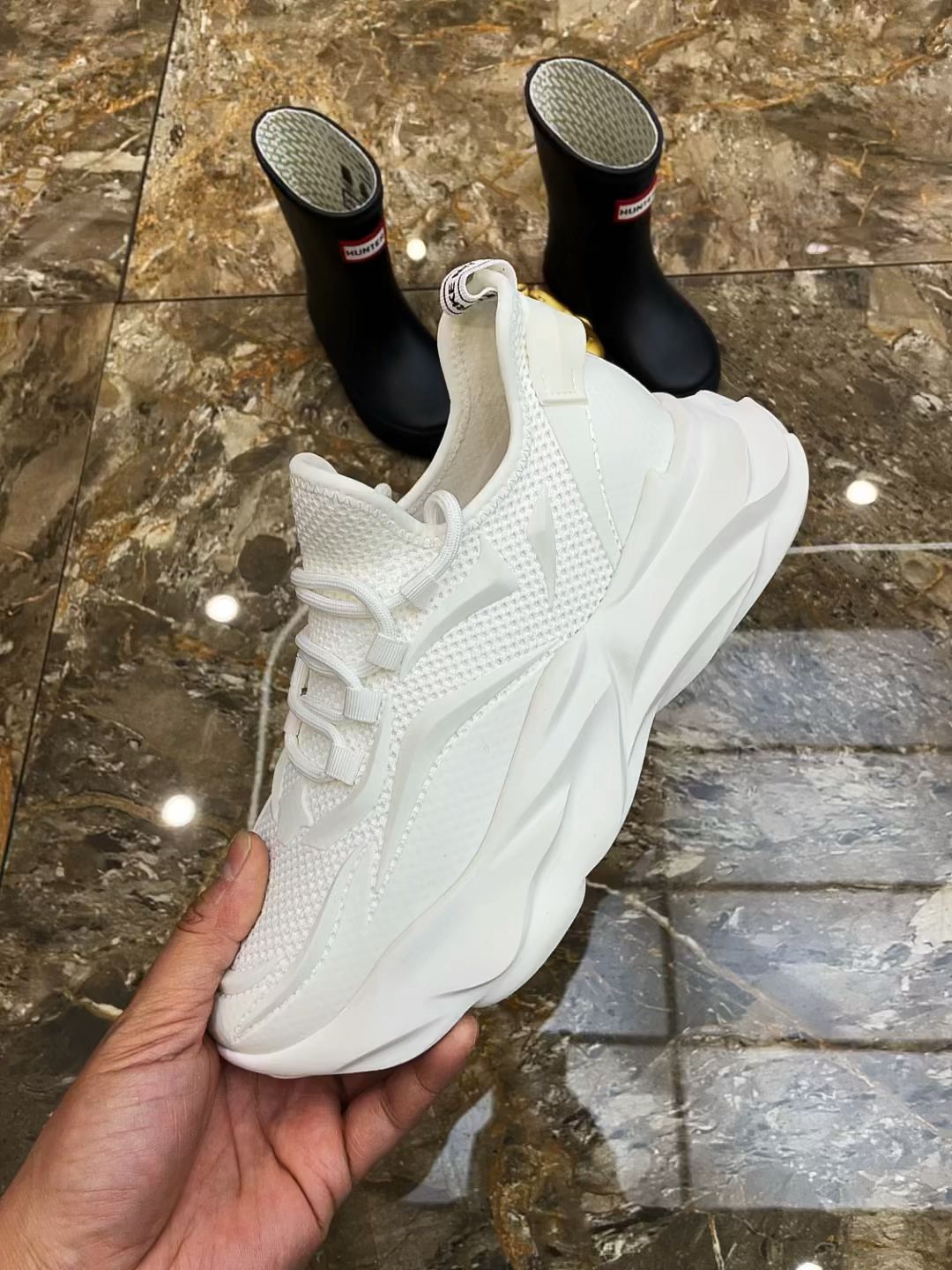 厚底 尖头 低帮 系带 深口鞋 网面  - VALI鞋履AI设计主图