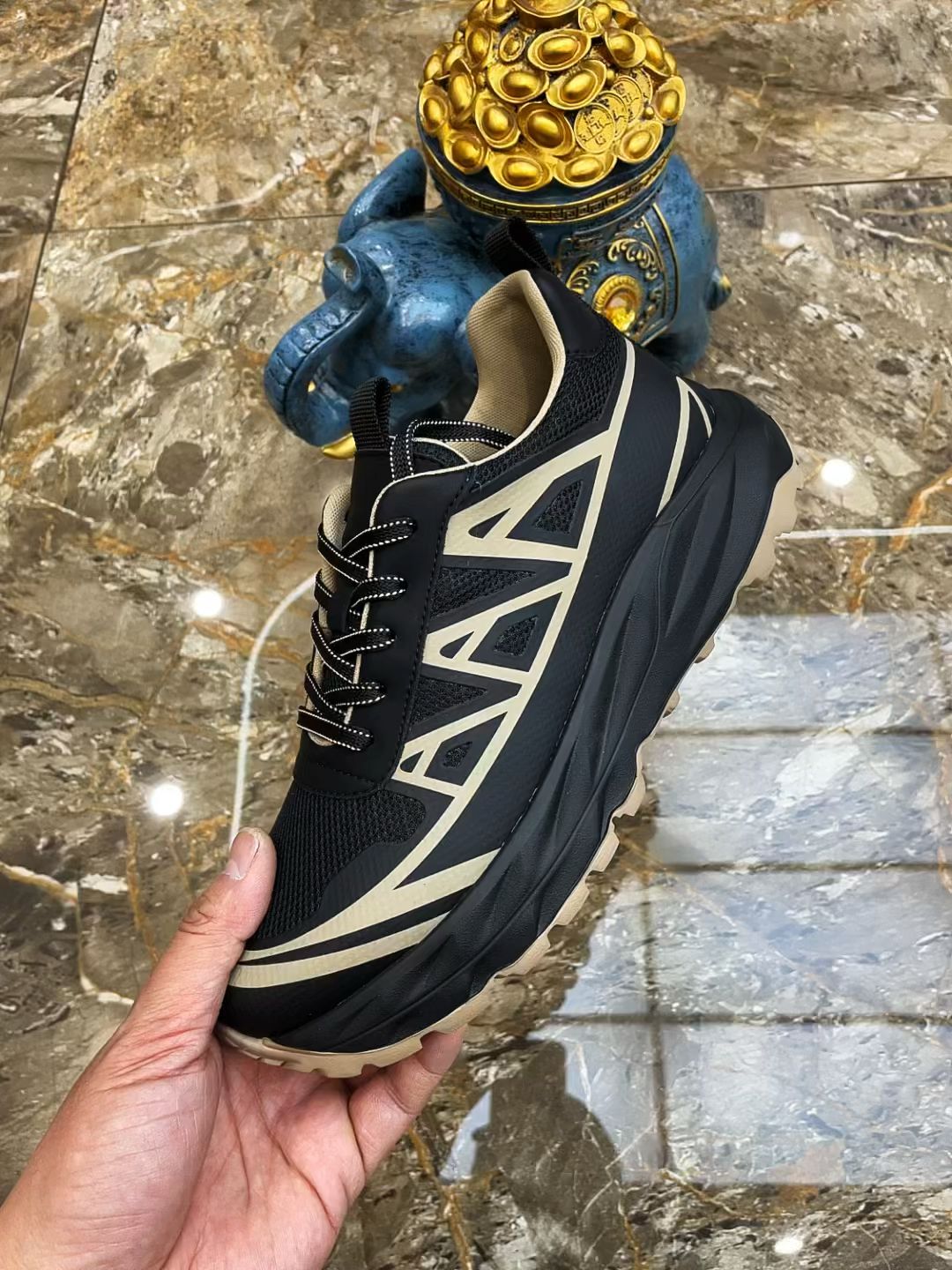 平底 尖头 低帮 系带 深口鞋 网面  - VALI鞋履AI设计主图