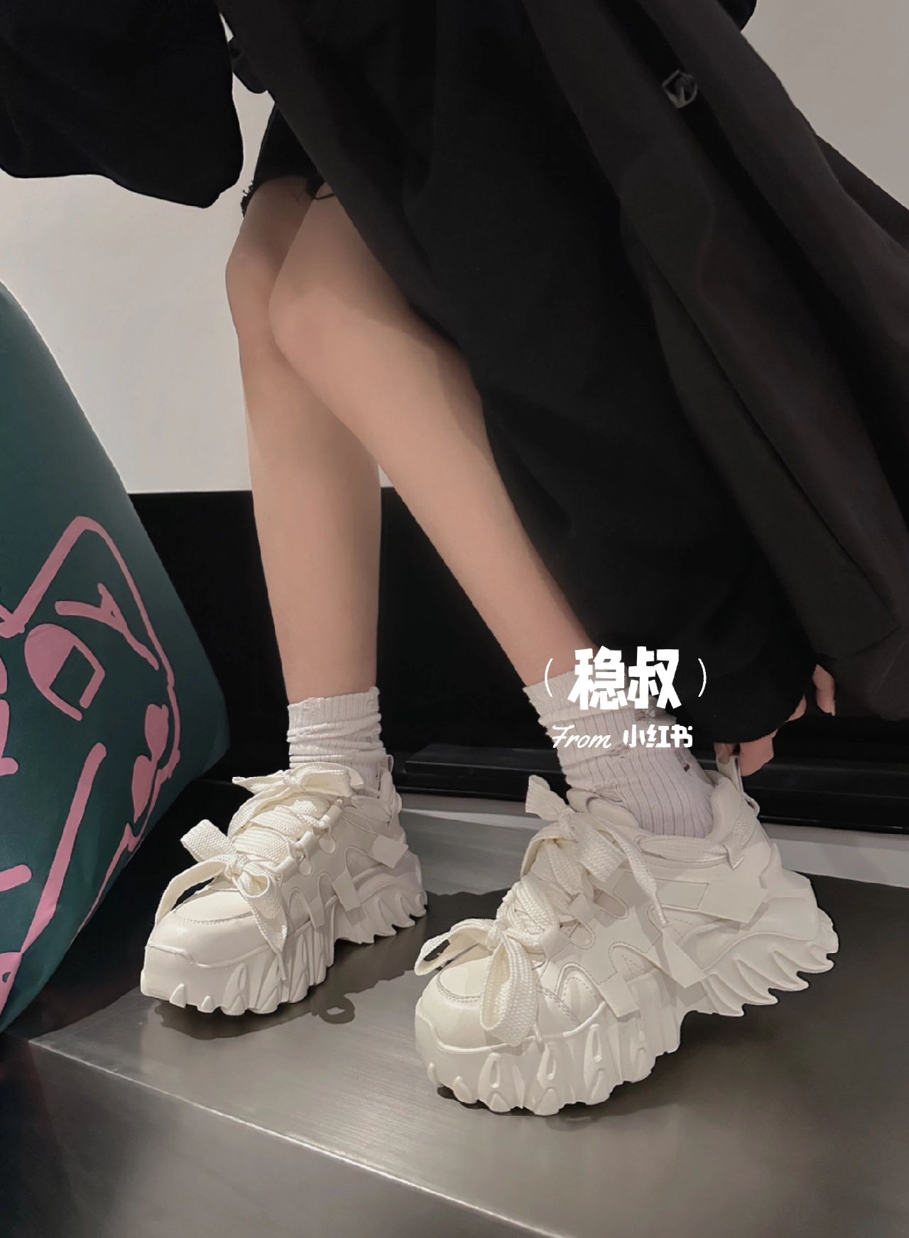 厚底 圆头 低帮 系带 深口鞋  - VALI鞋履AI设计主图