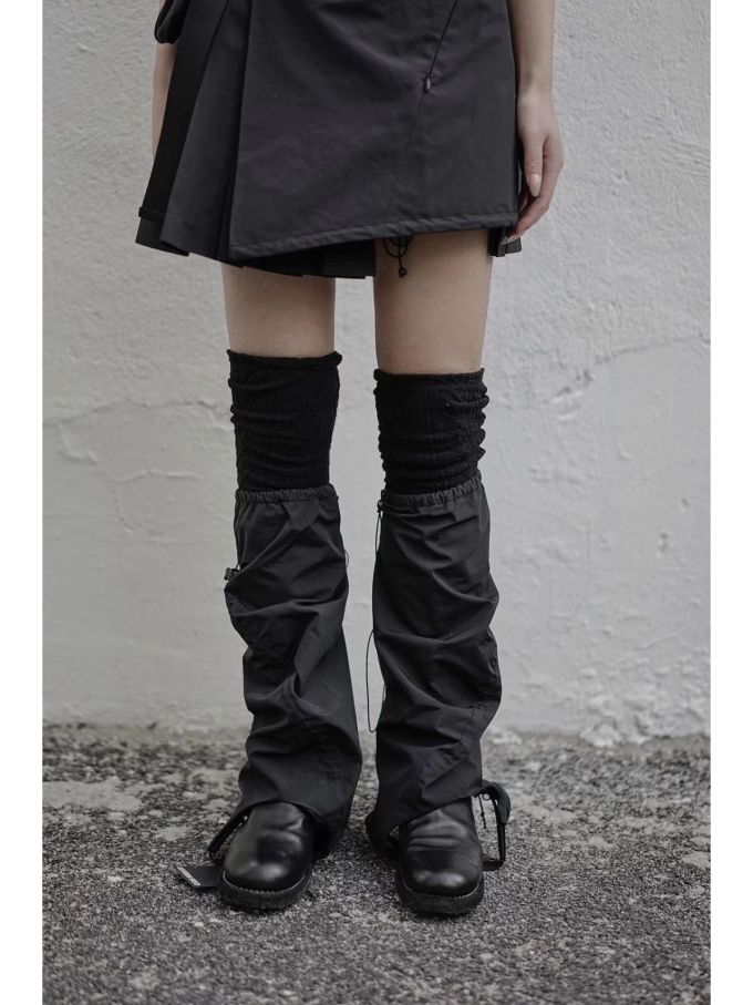 圆头 高筒 皮革 