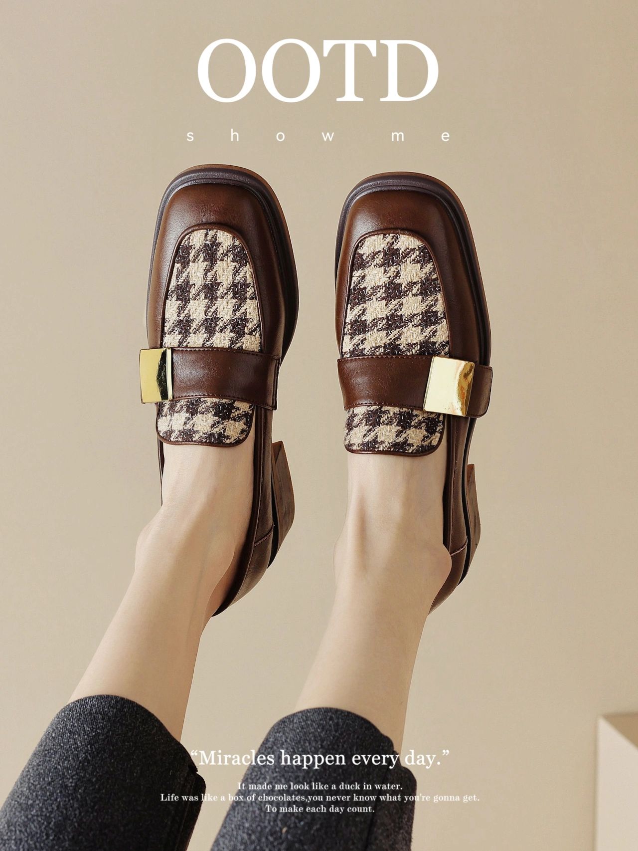 圆头 低帮 一脚蹬 深口鞋 皮革  - VALI鞋履AI设计主图