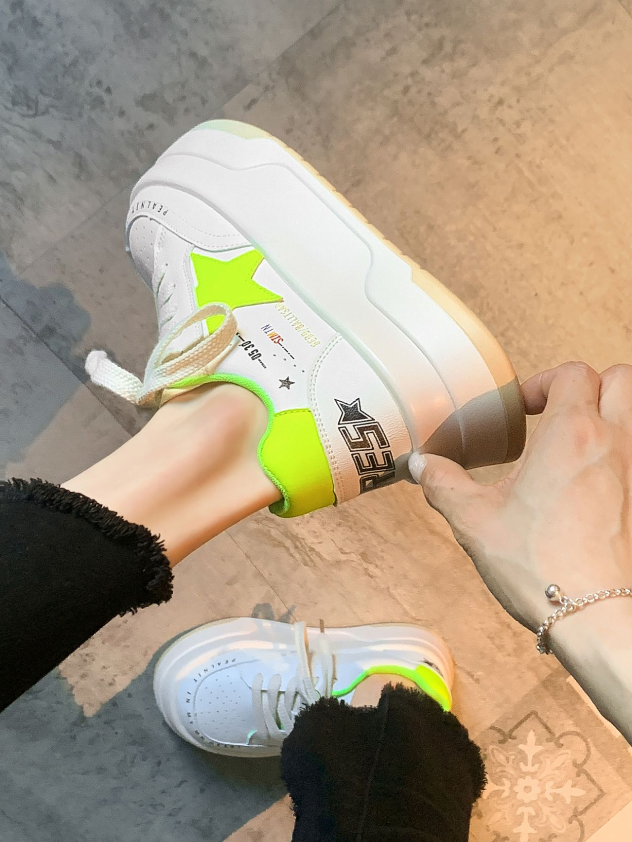 厚底 低帮 系带 深口鞋 皮革  - VALI鞋履AI设计主图