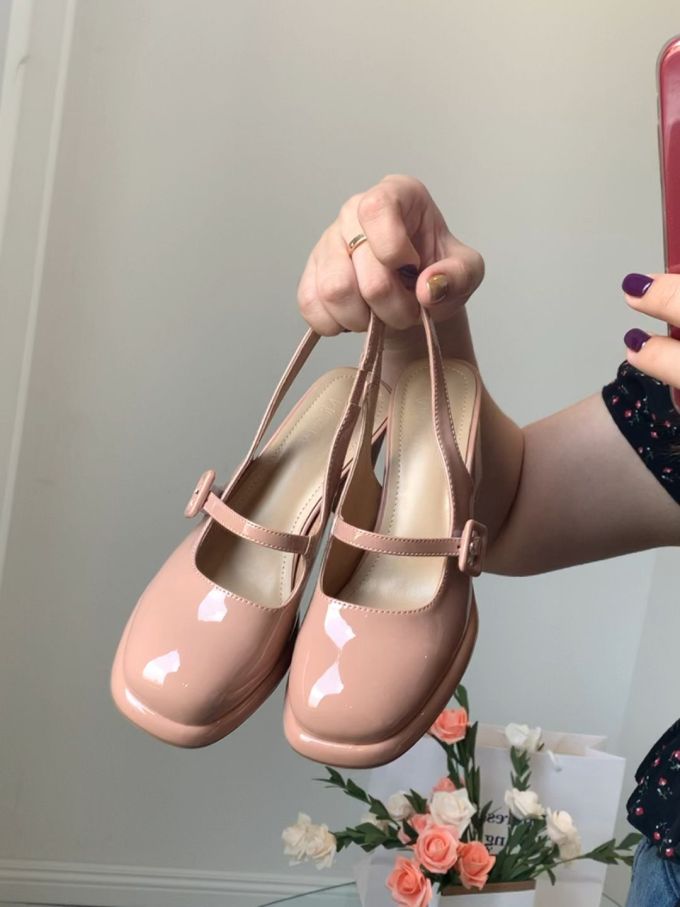 圆头 中口鞋 皮革 