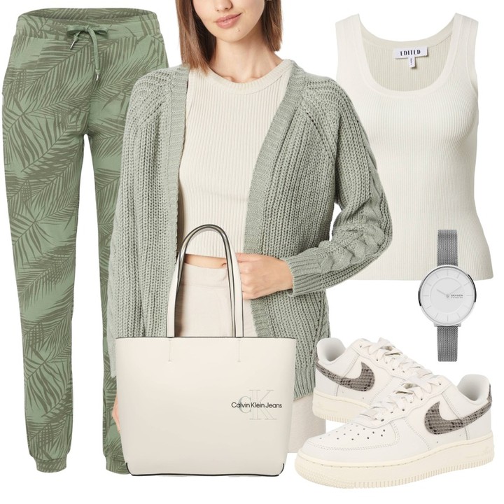 毛纺 H型 颈线领 细针 针织螺纹 栀子白 柳灰 银桦色 都市  - VALI鞋履AI设计主图