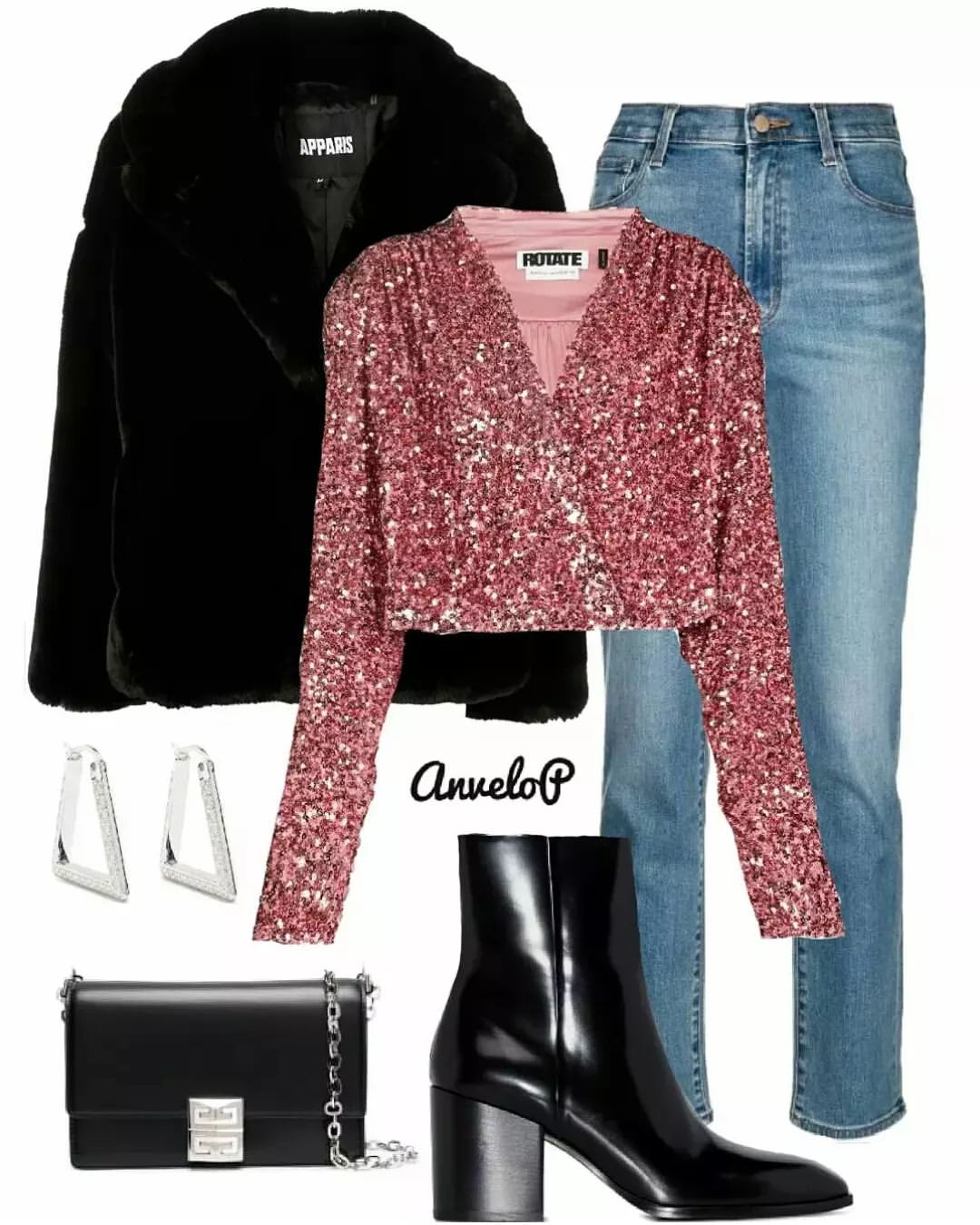 皮草面料 H型 翻驳领 踢踏舞鞋色  - VALI鞋履AI设计主图