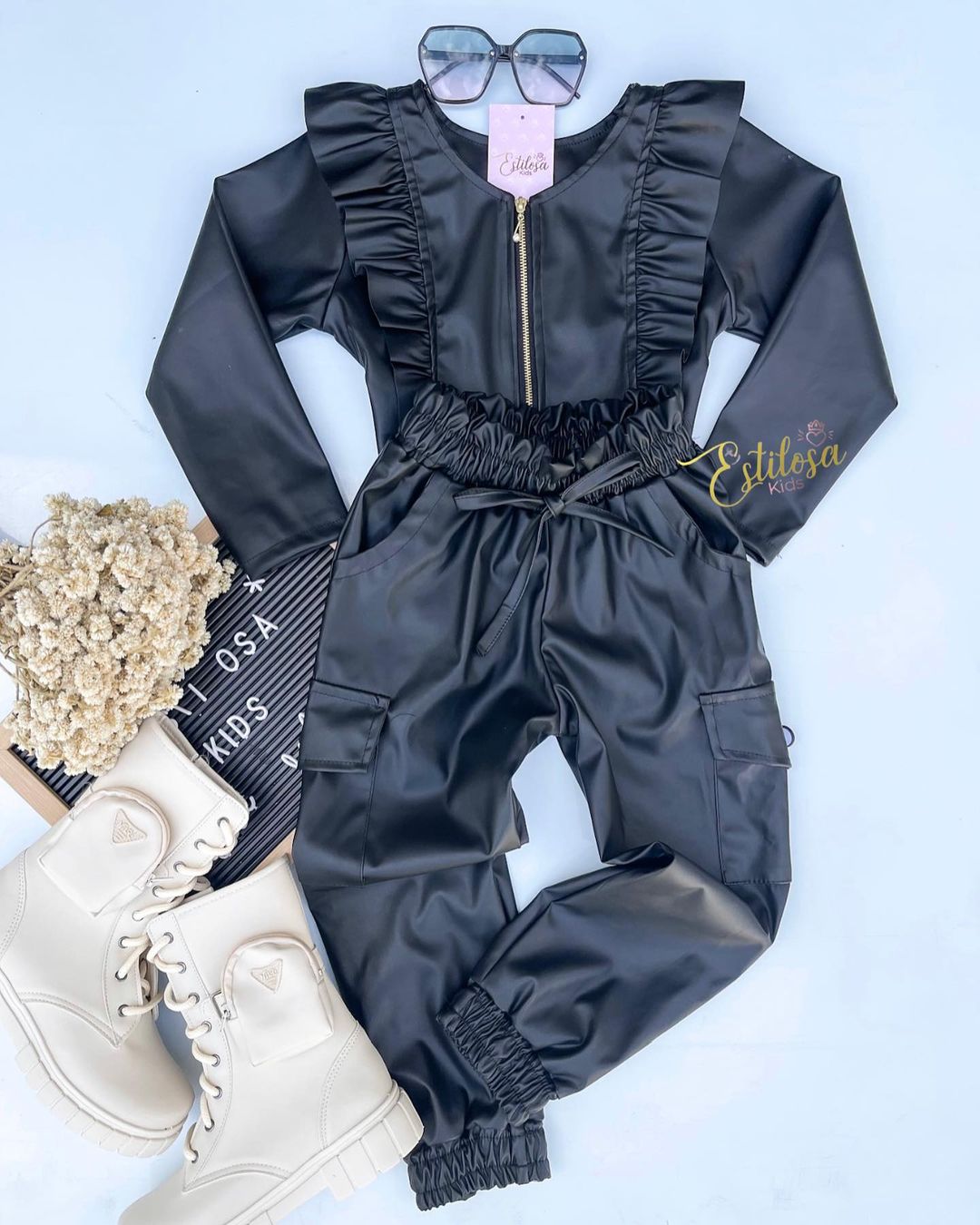 防护功能 X型 圆形领 抽褶 荷叶边 波塞冬蓝 深靛蓝色 基础拉链  - VALI鞋履AI设计主图