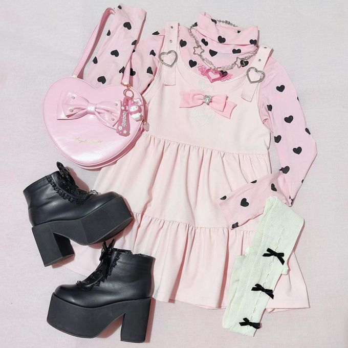 棉麻 A型 卡通次元 抽褶 荷叶边 印花 浅紫罗兰 晨曦紫 