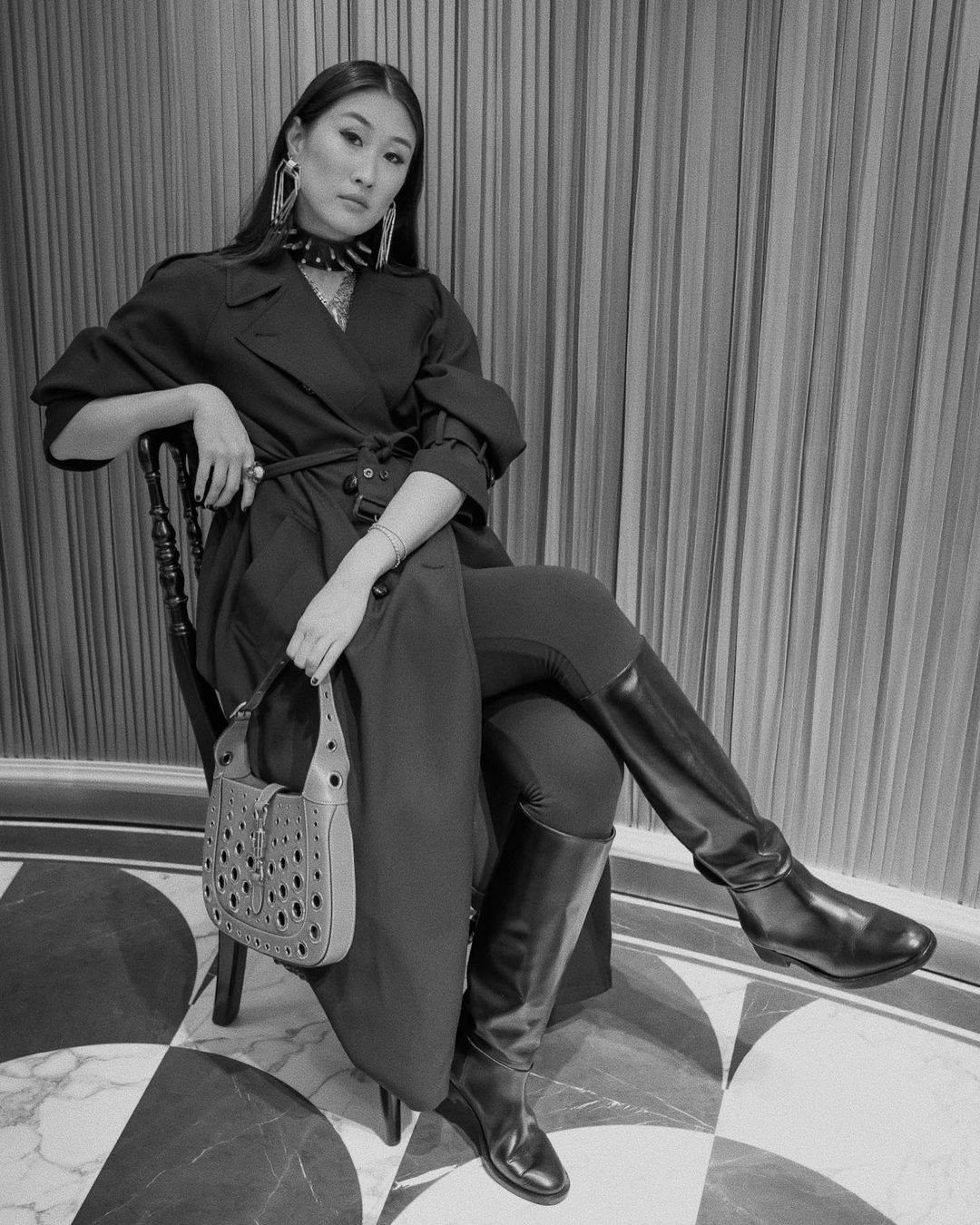 X型 翻驳领 踢踏舞鞋色 乌黑  - VALI鞋履AI设计主图