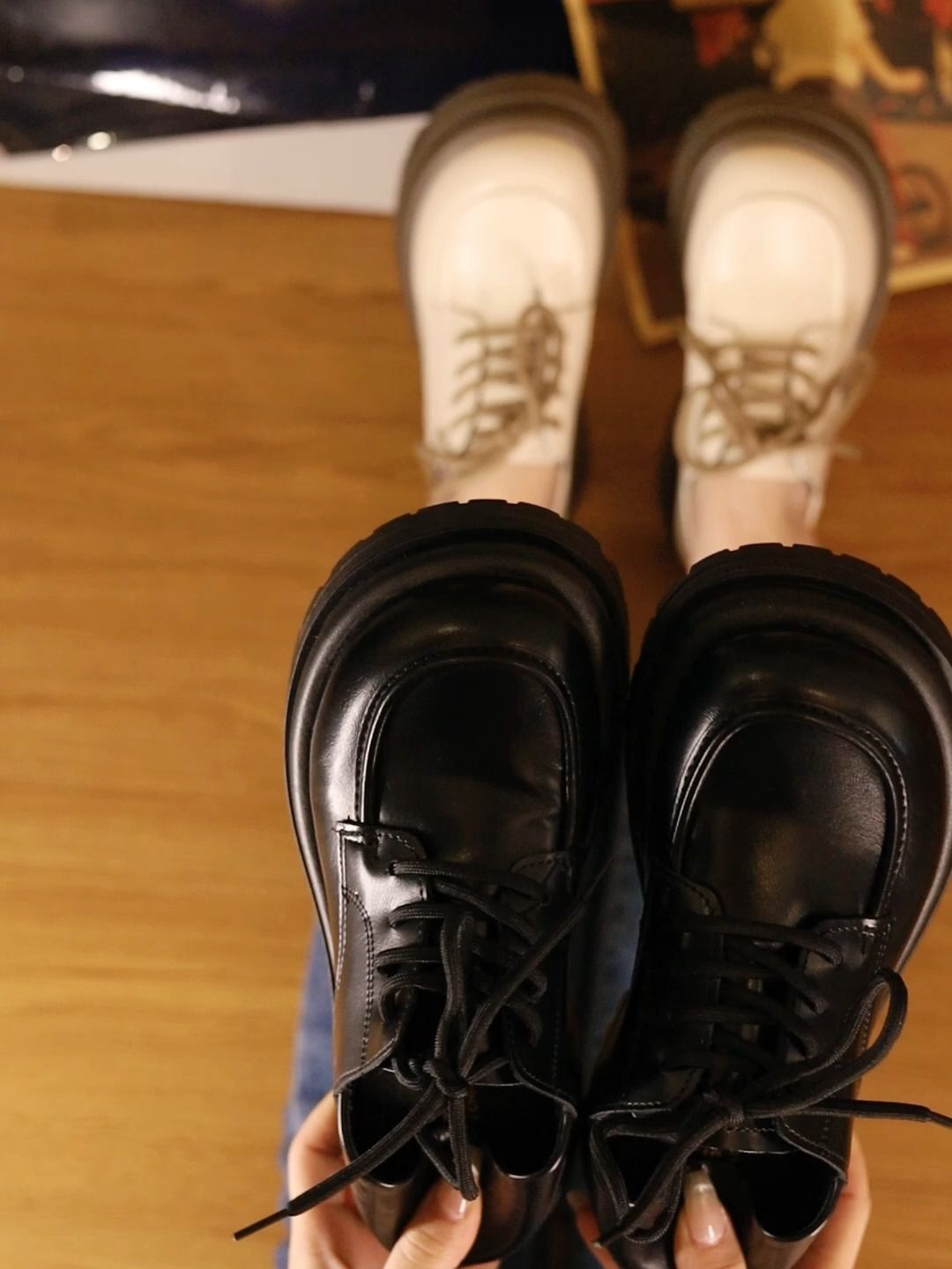 圆头 系带 皮革  - VALI鞋履AI设计主图