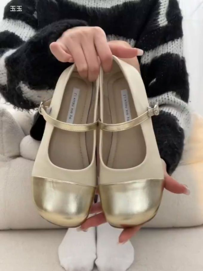 方头 袢扣 中口鞋 皮革 