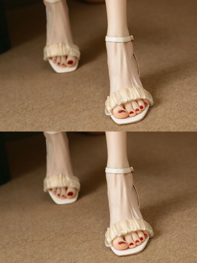 无帮 袢扣 皮革 