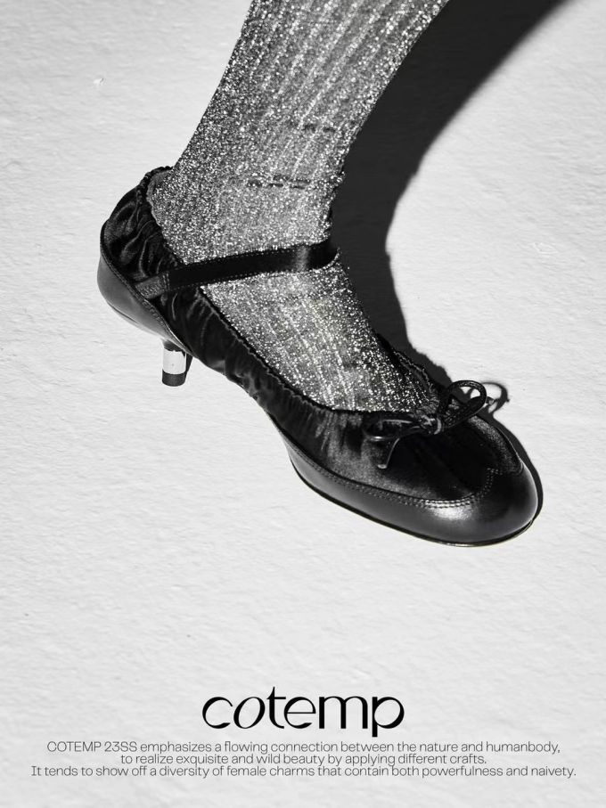 圆头 浅口鞋 皮革 