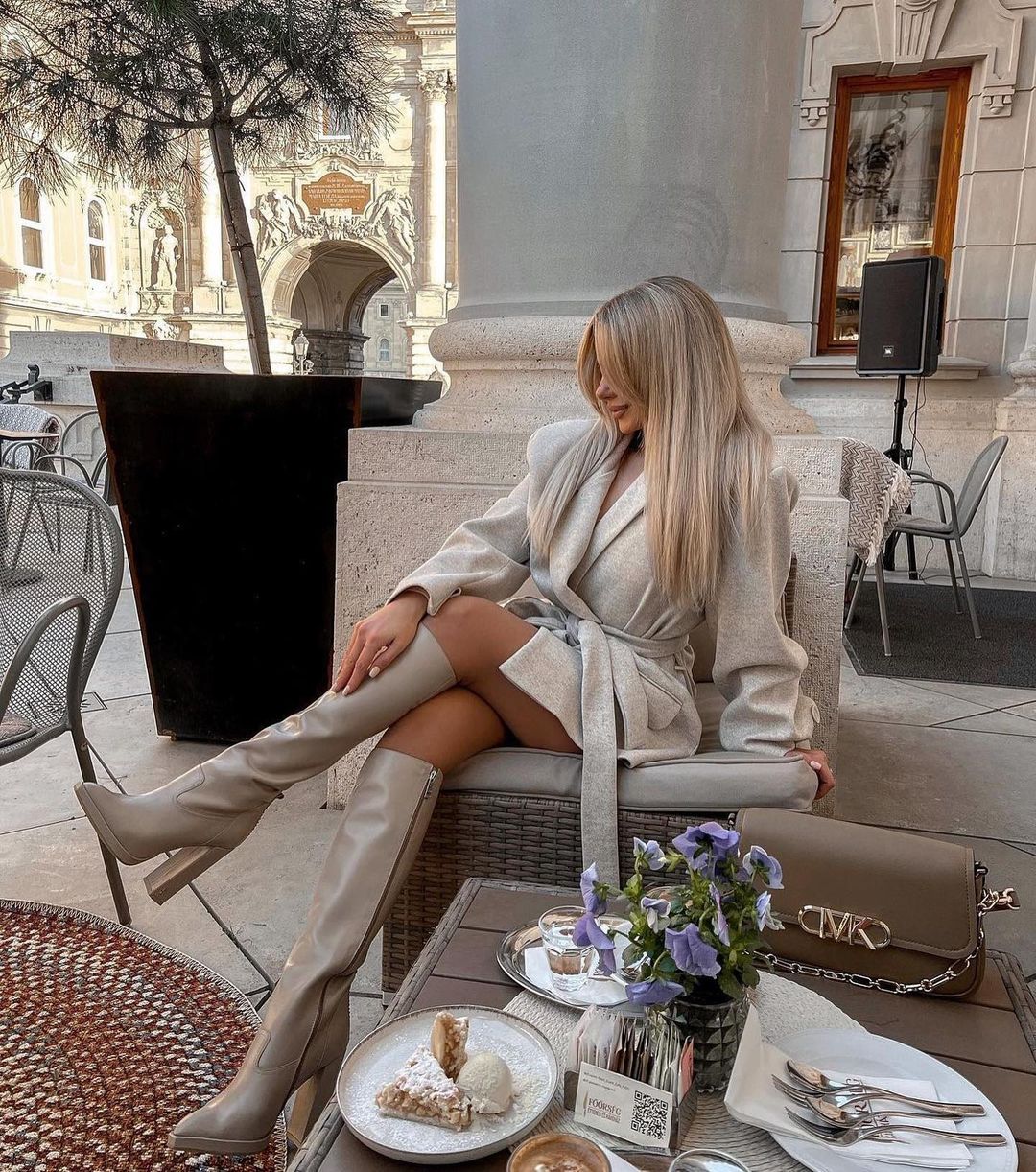 呢绒 X型 打结-扭结 蘑菇色 玫瑰褐粉 鸽羽色 本布腰带 都市休闲 都市  - VALI鞋履AI设计主图