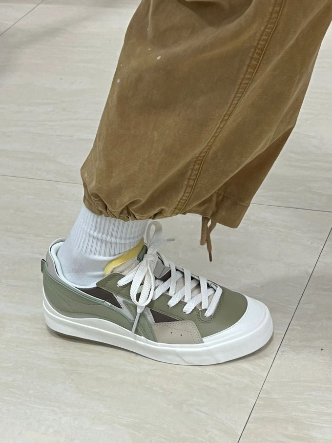 低帮 系带 皮革 