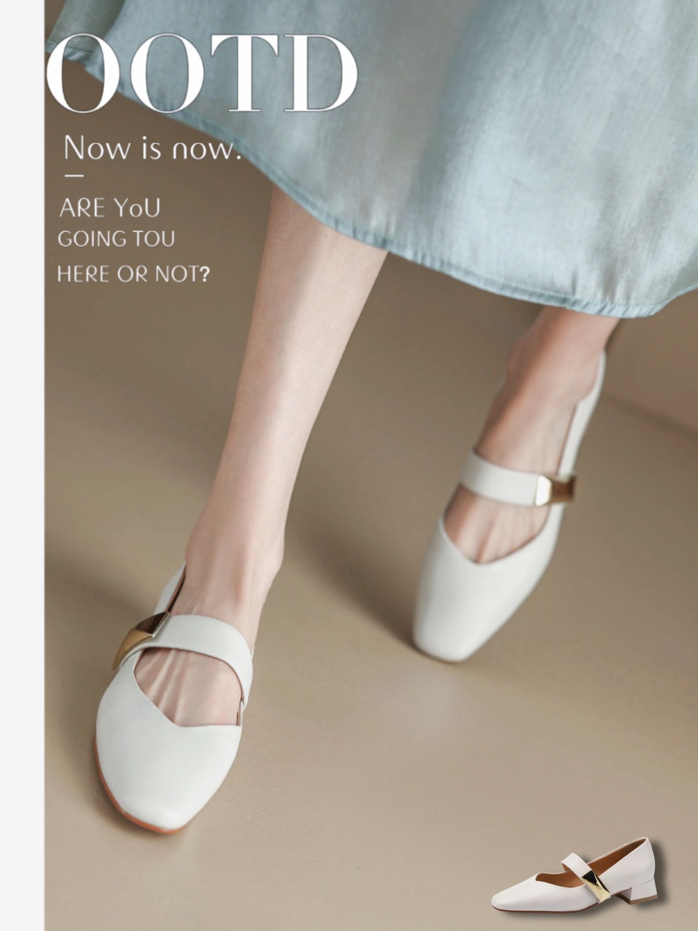 方头 袢扣 浅口鞋  - VALI鞋履AI设计主图