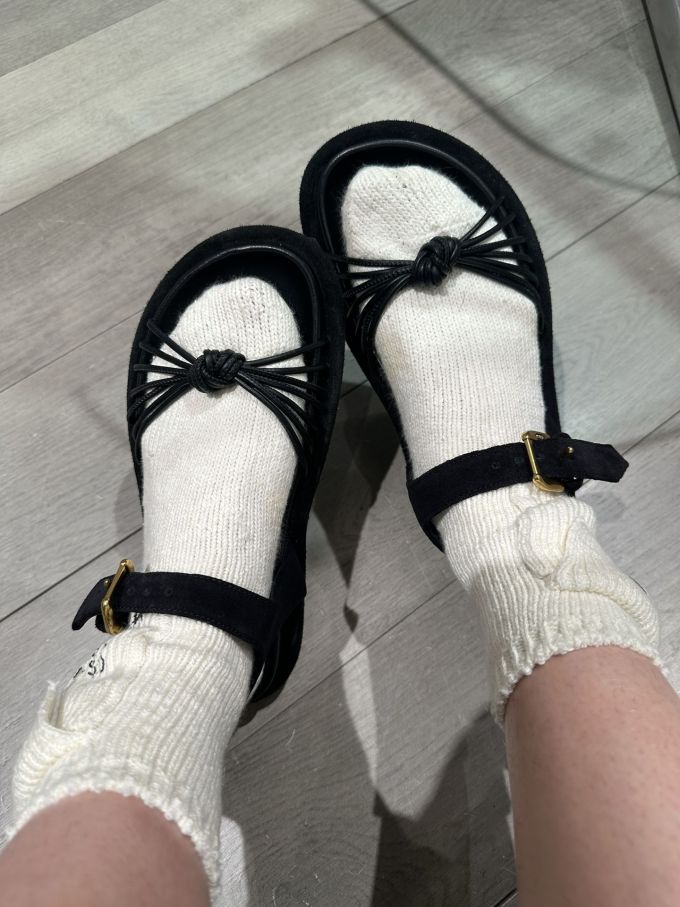 圆头 袢扣 中口鞋 皮革 