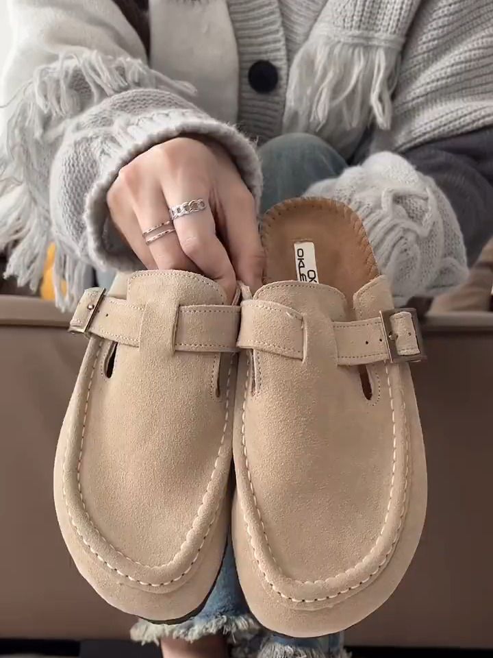 无帮 袢扣 皮革  - VALI鞋履AI设计主图