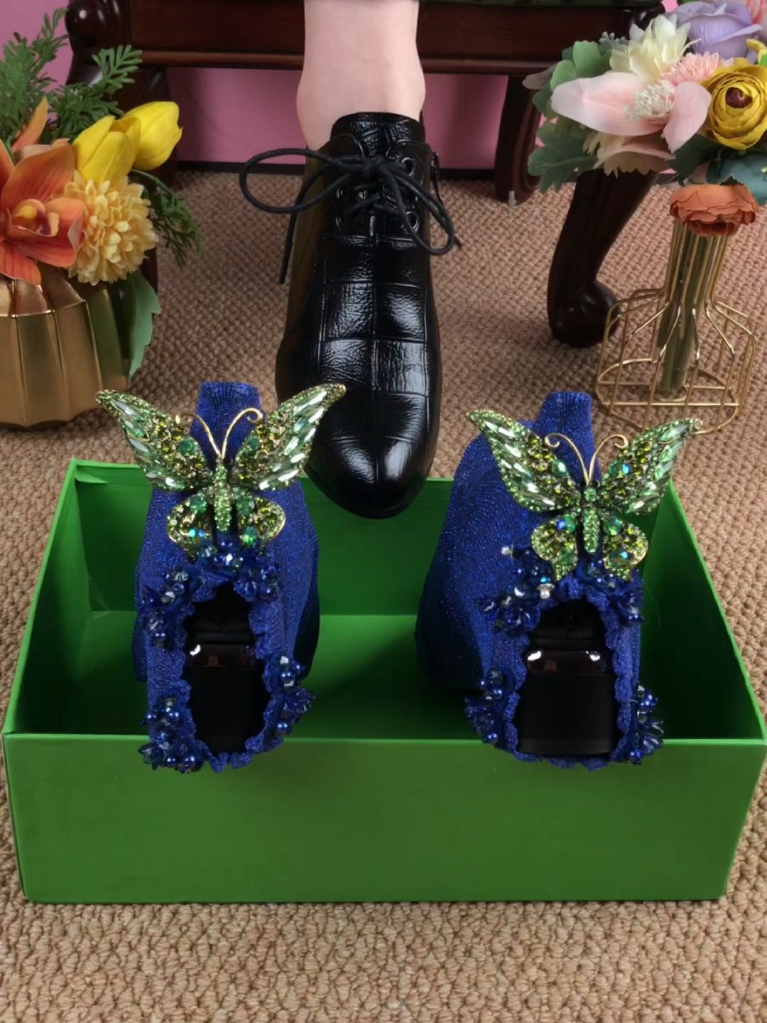 圆头 系带 皮革  - VALI鞋履AI设计主图