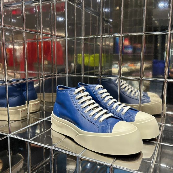 高帮 系带 皮革 