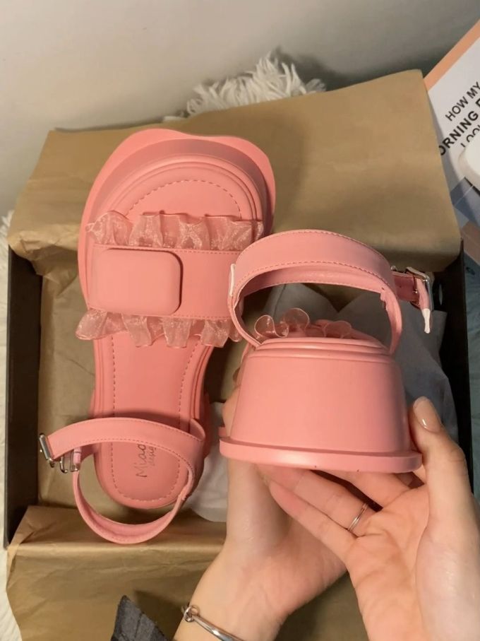 无帮 皮革 魔术贴 