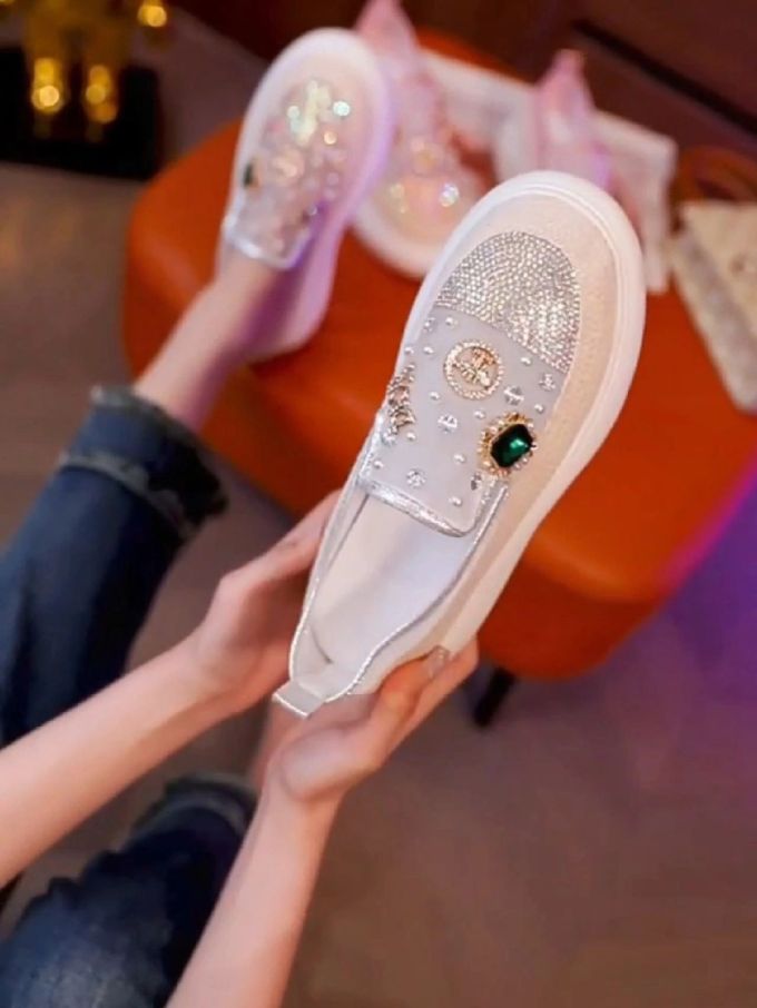 鱼嘴 低帮 一脚蹬 中口鞋 蕾丝 