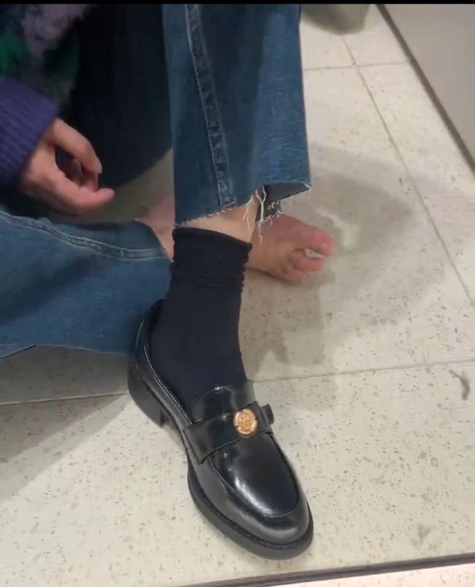 圆头 低帮 深口鞋 皮革 