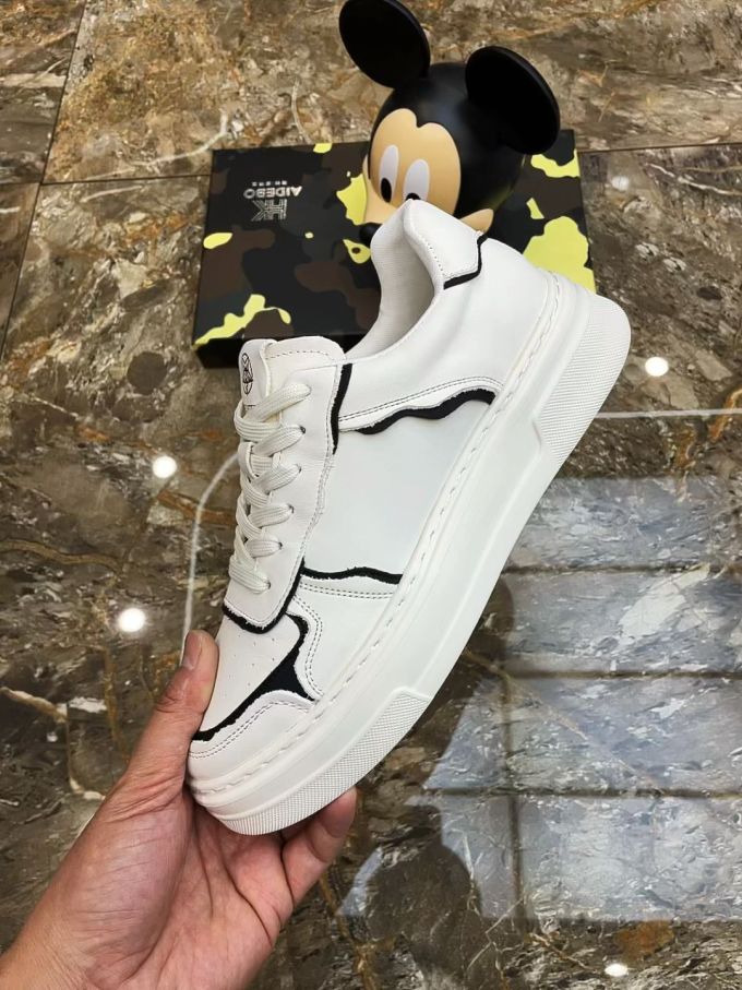 低帮 系带 皮革 