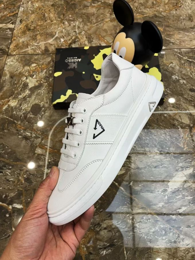 低帮 系带 皮革 