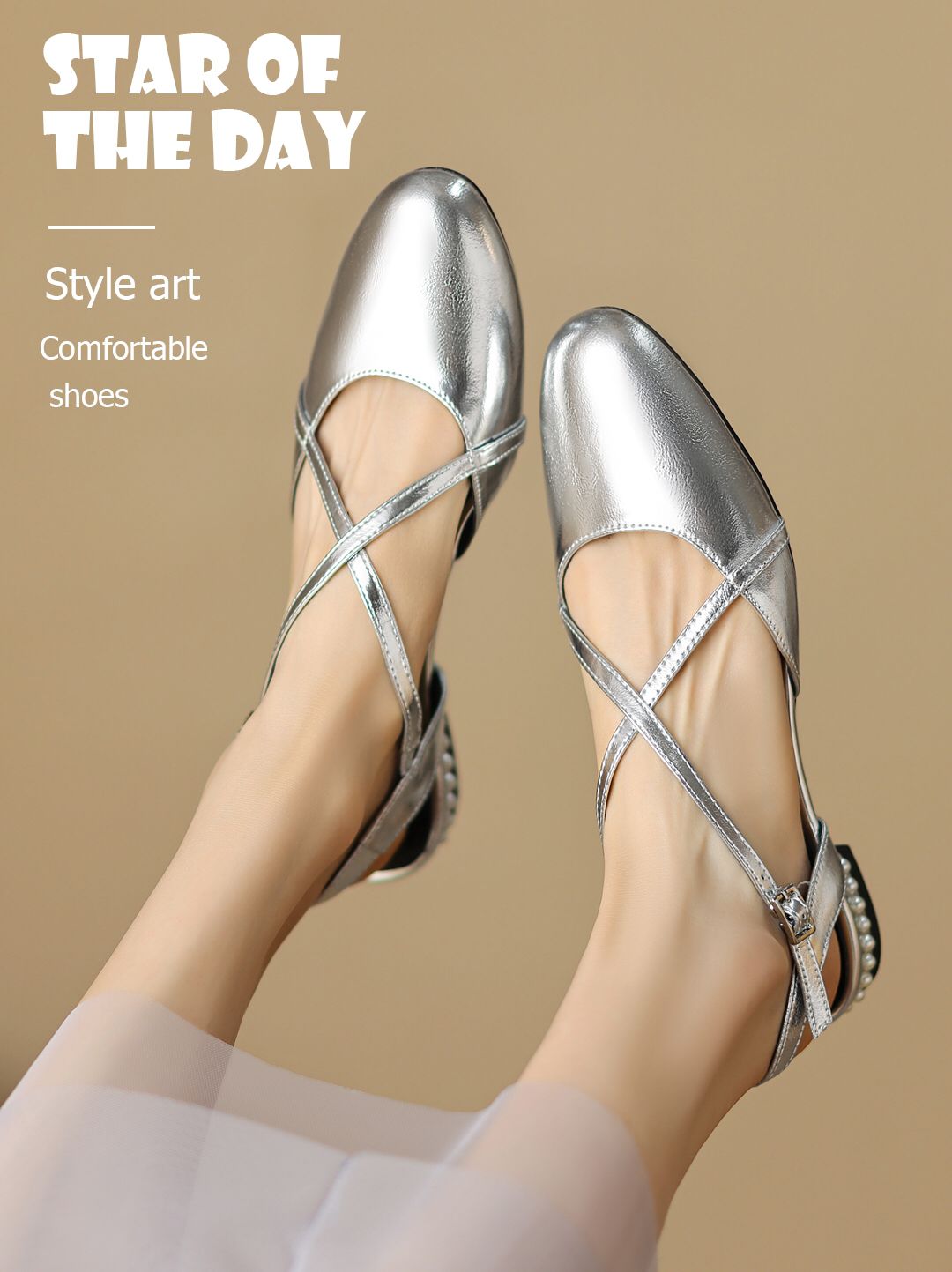 圆头 浅口鞋 皮革  - VALI鞋履AI设计主图