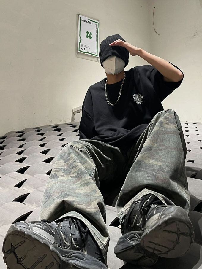 牛仔面料 海盗黑 潮牌 