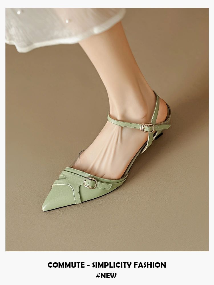 无帮 袢扣 皮革  - VALI鞋履AI设计主图