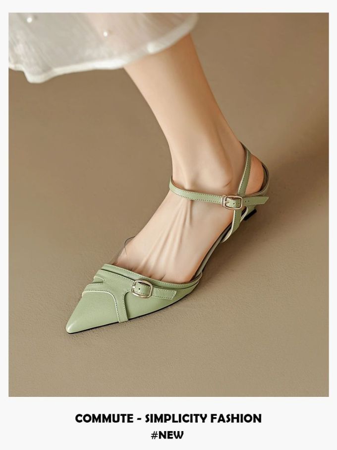 无帮 袢扣 皮革 