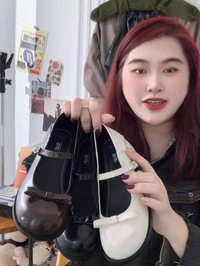 圆头 袢扣 中口鞋 皮革 