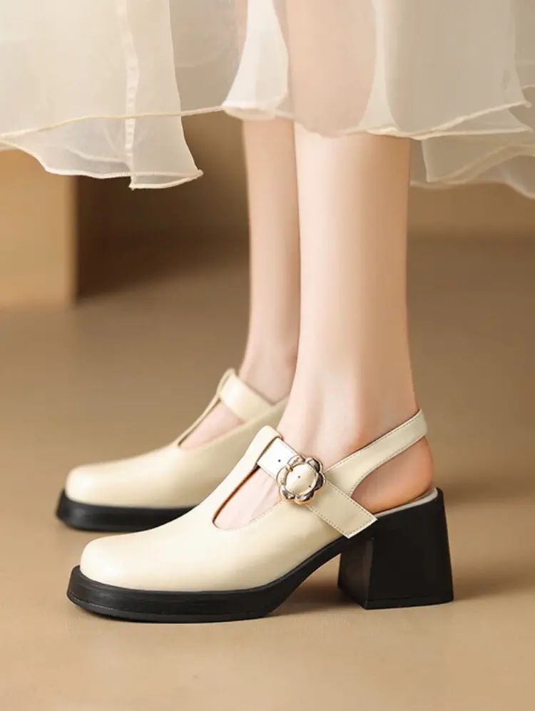 袢扣 中口鞋 皮革  - VALI鞋履AI设计主图