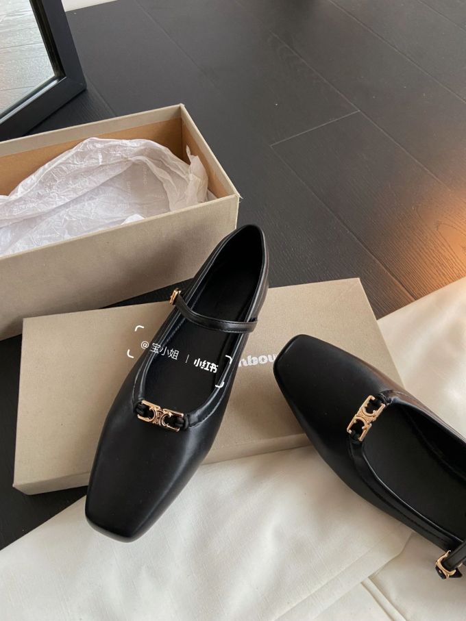 方头 袢扣 中口鞋 皮革 