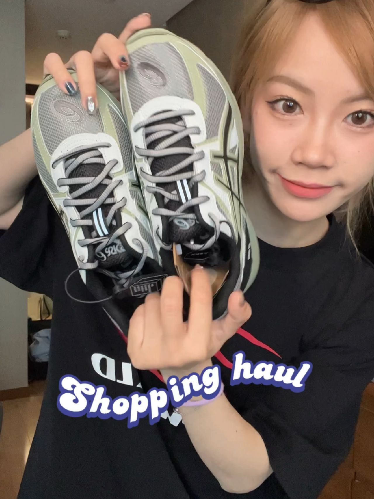 针织面料 H型 圆形领 文字图案 印花 踢踏舞鞋色  - VALI鞋履AI设计主图