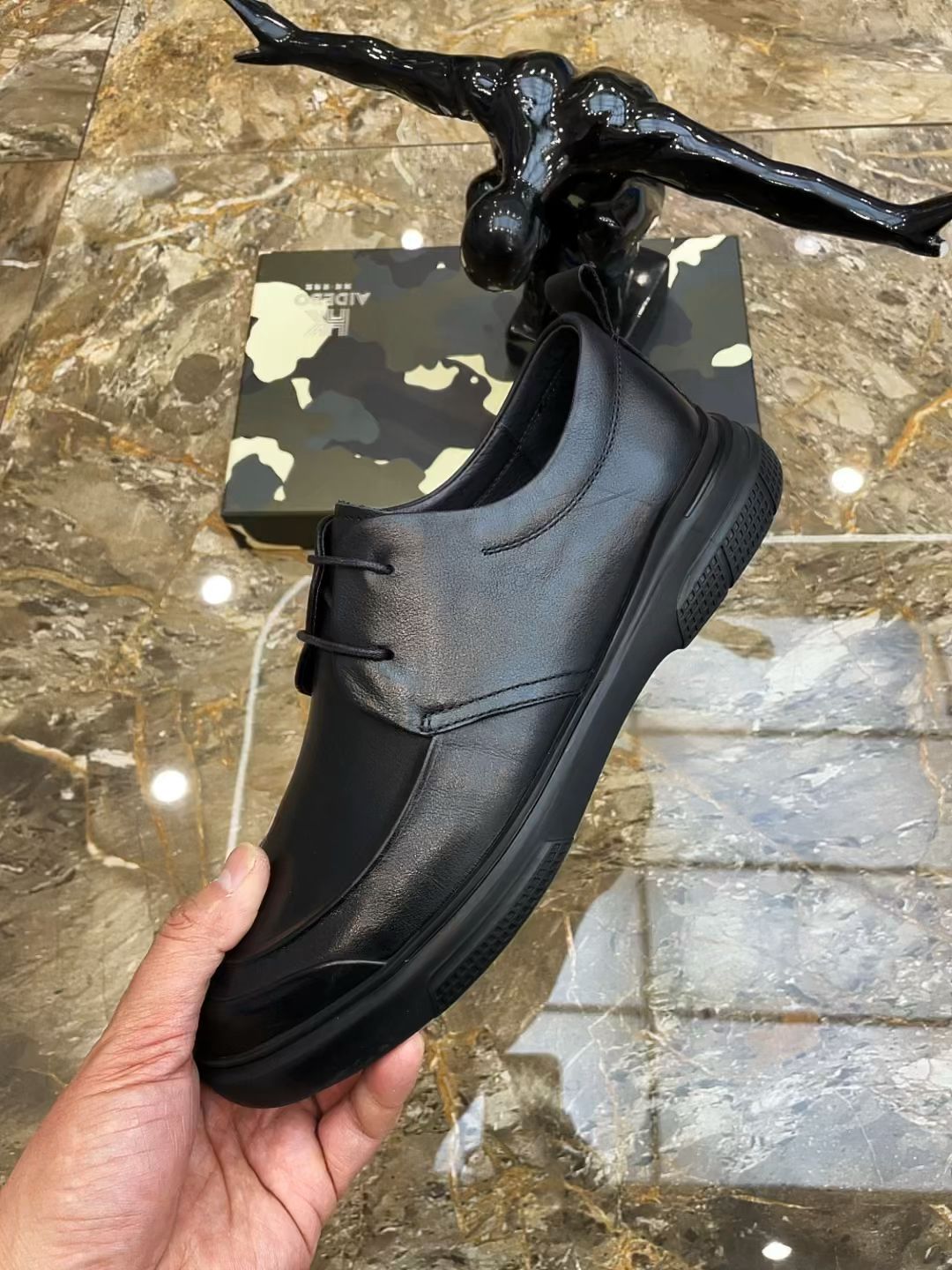 平底 圆头 弹力绳 皮革  - VALI鞋履AI设计主图