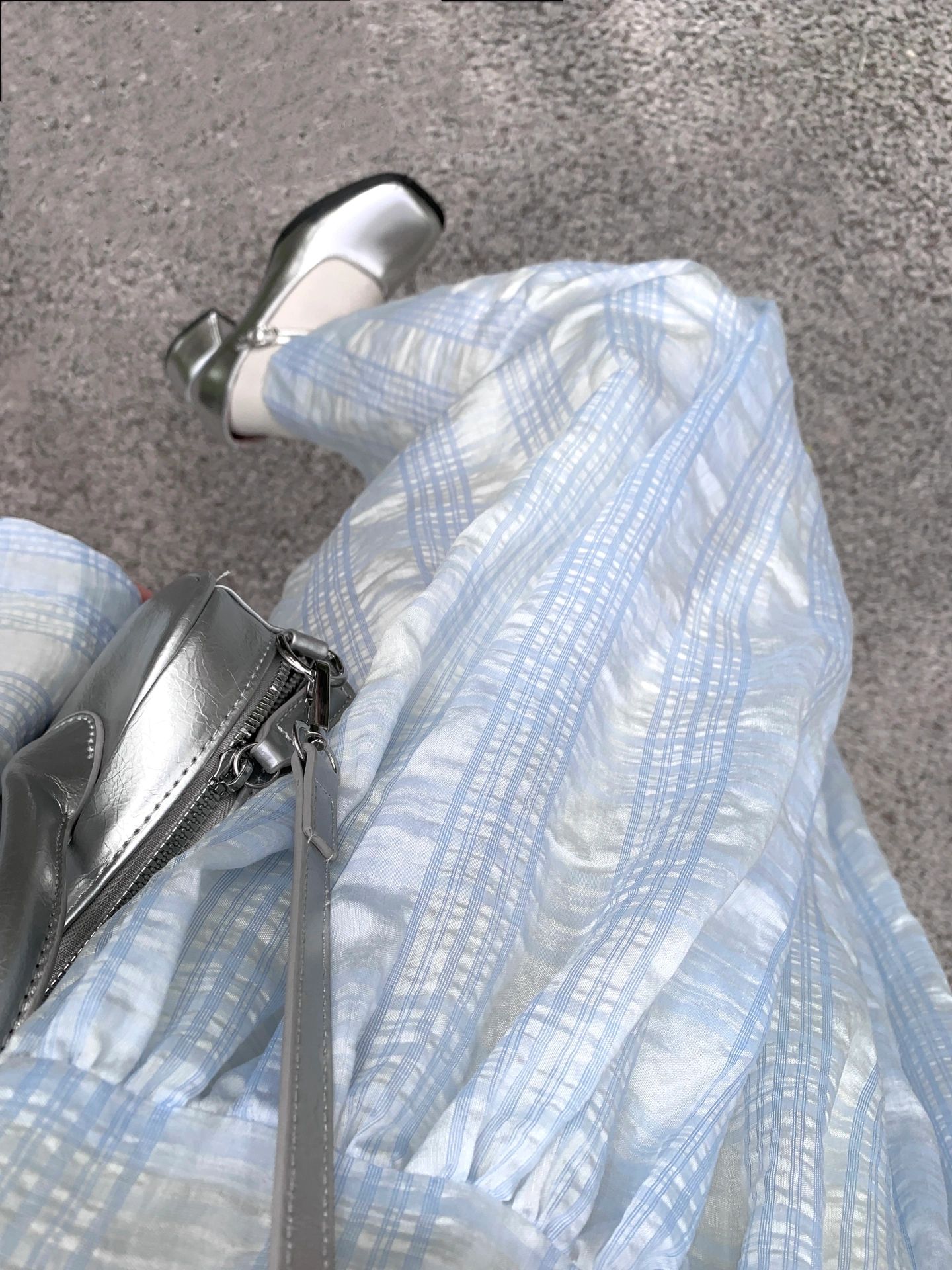 棉麻 A型 暗淡蓝 黎明灰 宫廷  - VALI鞋履AI设计主图