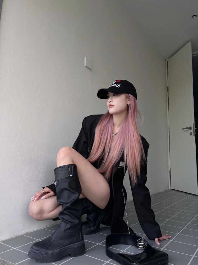 H型 蓝黑色 ABG辣妹 辣妹 