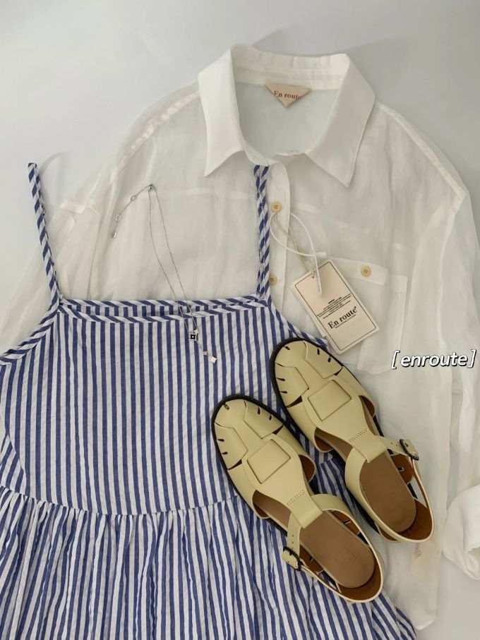 棉麻 条纹/波纹 深银灰色 月光灰色 基础扣饰 