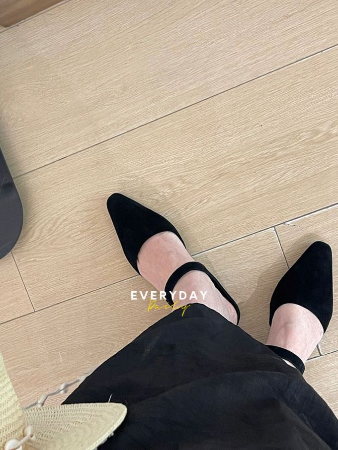 尖头 中口鞋 皮革 