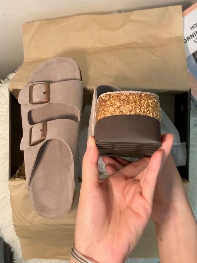 无帮 袢扣 皮革 