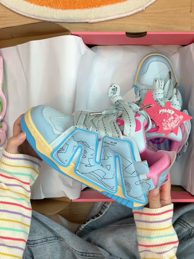 中帮 魔术贴 皮革 