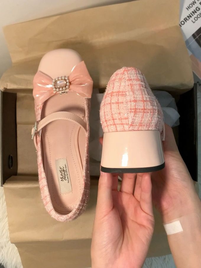 圆头 袢扣 中口鞋 皮革 