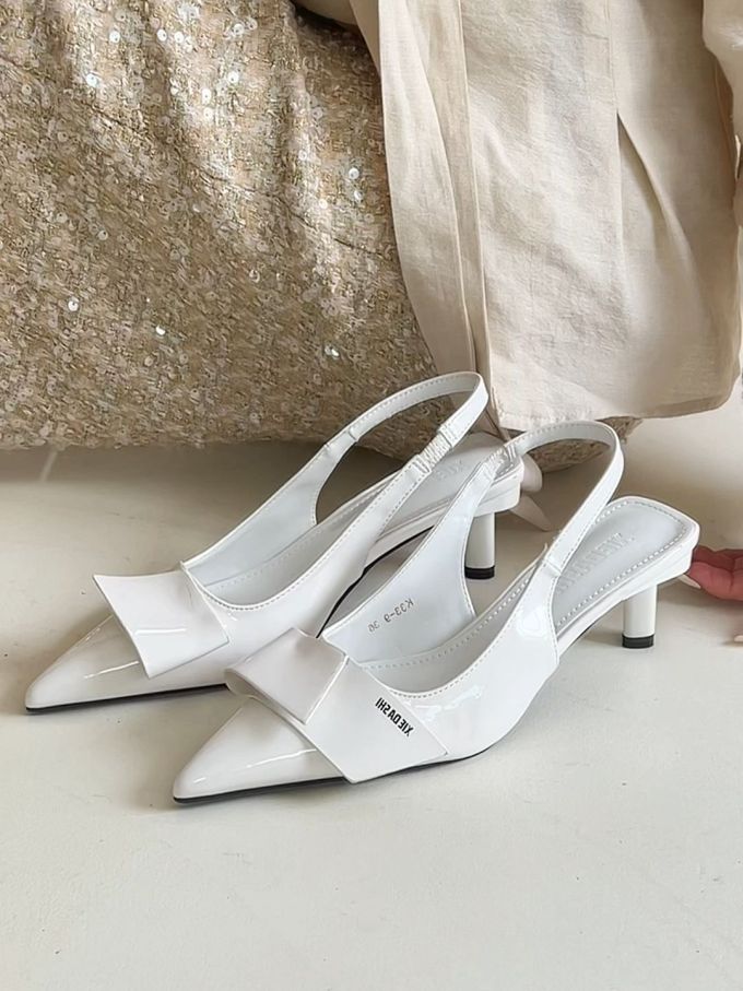 中跟 粗跟 尖头 低帮 浅口鞋 皮革 