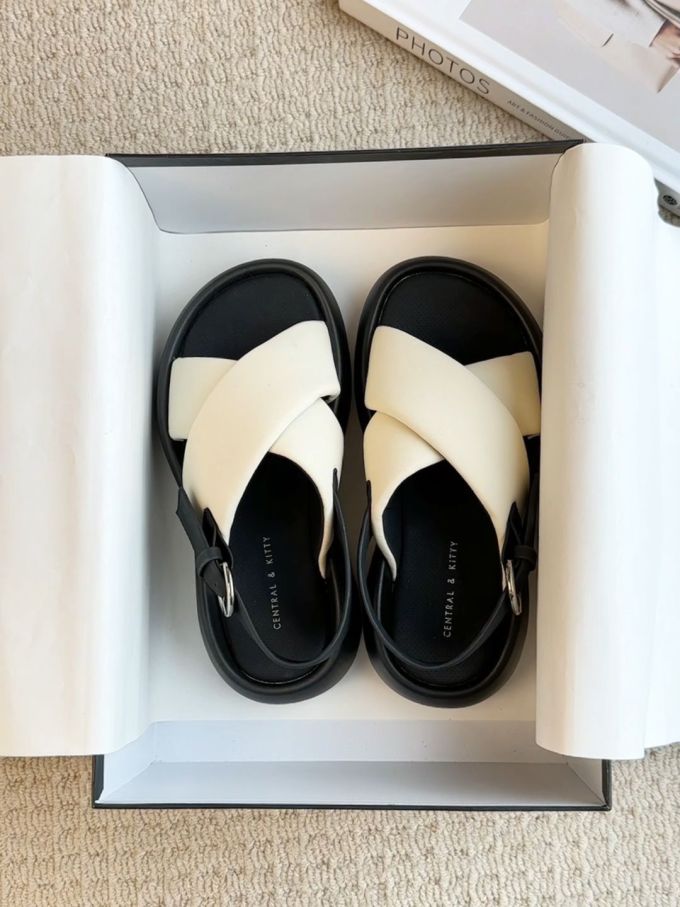 无帮 袢扣 皮革 