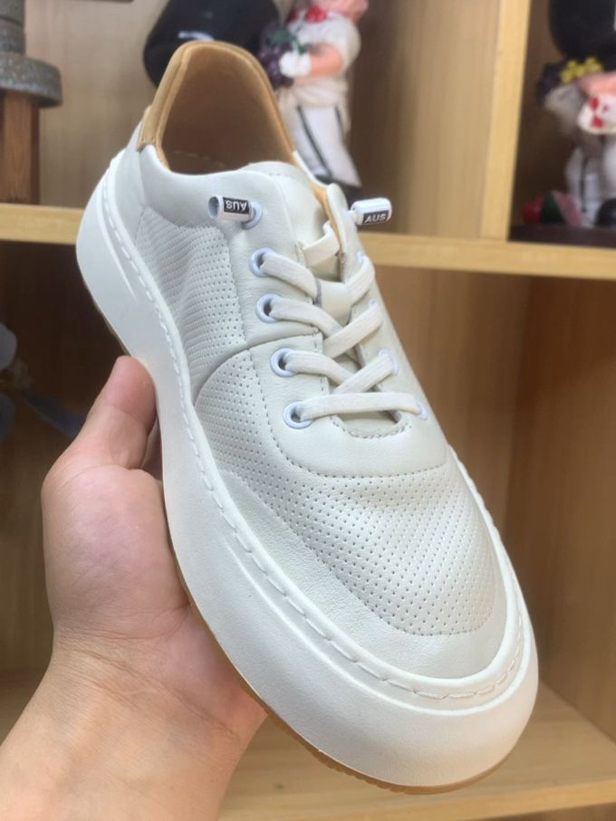 低帮 松紧带 皮革 