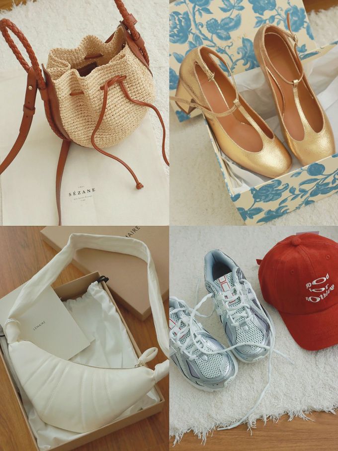 方头 袢扣 浅口鞋 皮革 