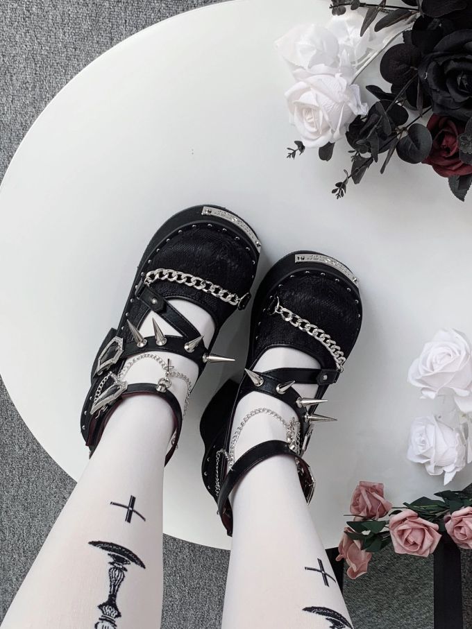 圆头 中口鞋 皮革 