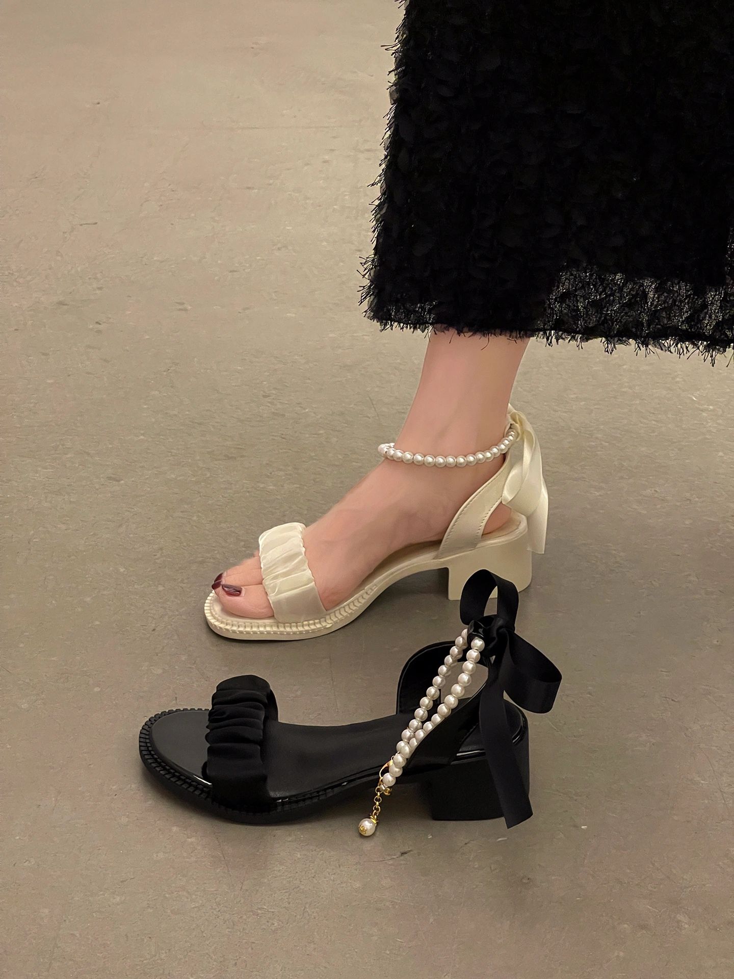 高跟 粗跟 无帮  - VALI鞋履AI设计主图